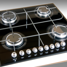 description: an image showing a sleek and modern electric stove with a smooth glass top and hidden elements.